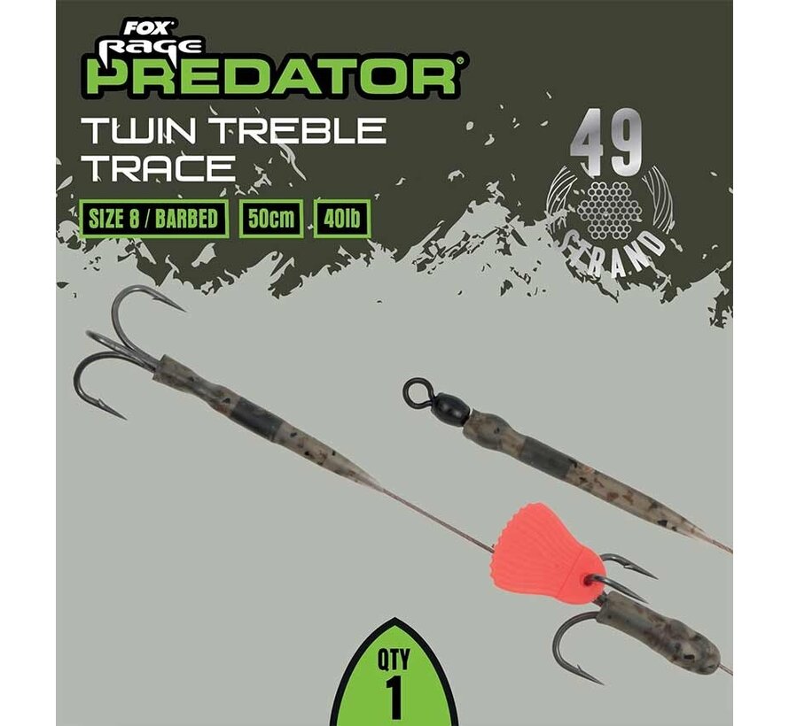 Doodaas Onderlijn 2 Dreggen (50cm)