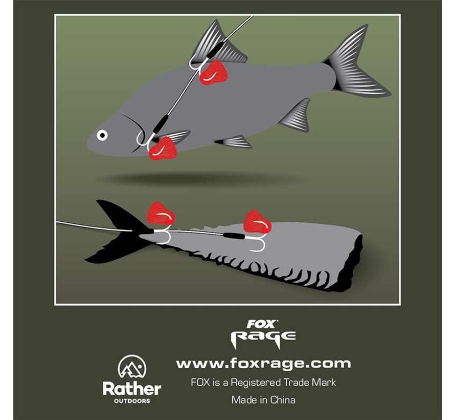 Doodaas Onderlijn 2 Dreggen (50cm)