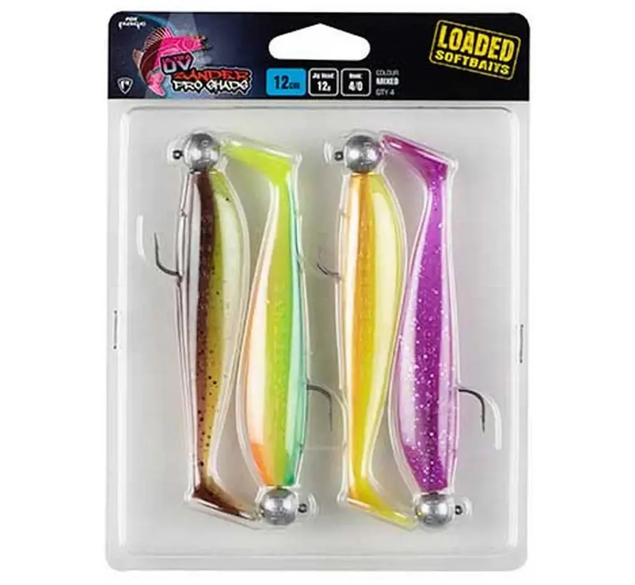 Ultra UV Zander Pro Shad Loaded Lure Pack