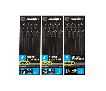 MATRIX MXC-3 Super Stop Rigs Barbless 10cm (8stuks)