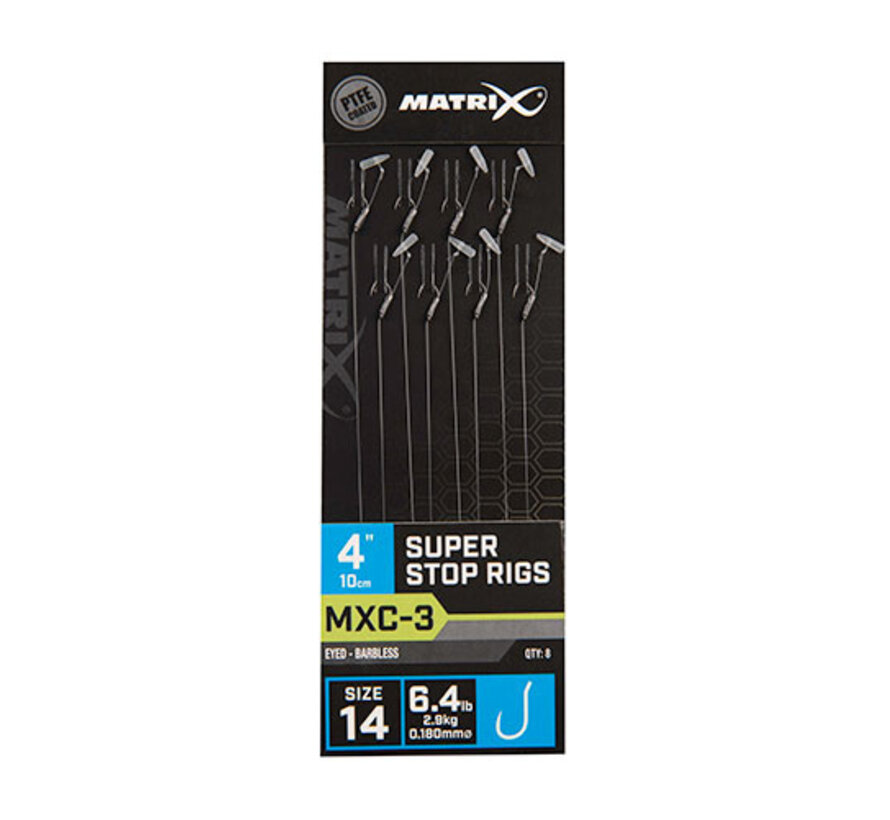 MXC-3 Super Stop Rigs Barbless 10cm (8stuks)