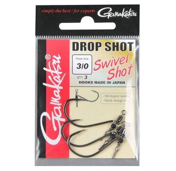 GAMAKATSU Swivel Shot Drop Shot Hooks (3stuks)