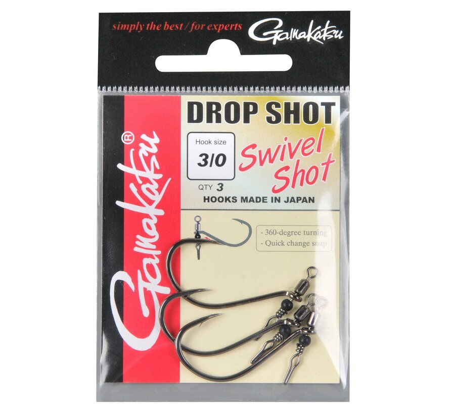 Swivel Shot Drop Shot Hooks (3stuks)