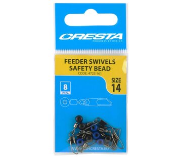 CRESTA Feeder Swivels Safety Bead (8stuks)