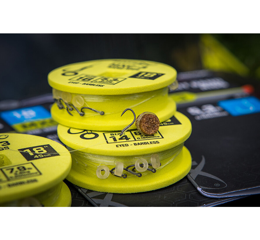 MXC-3 Bait Band Rigs Barbless 45cm (8stuks)