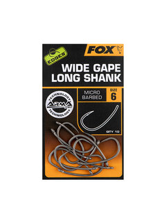 FOX Edges Supe Wide Gape Long Shank (10stuks)