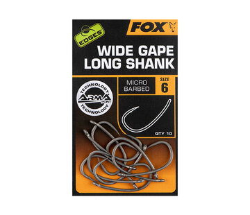 FOX Edges Supe Wide Gape Long Shank (10stuks)