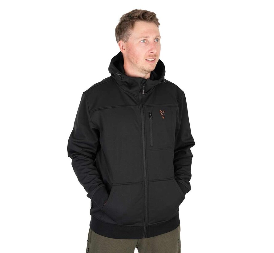 Soft Shell Jacket Zwart/Oranje