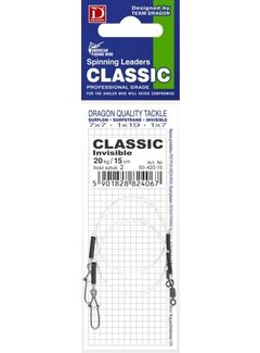 DRAGON Fluorocarbon Pike leader (2stuks)