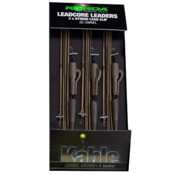 KORDA Leadcore Leader-Hybrid Lead Clip QC Swivel (3stuks)
