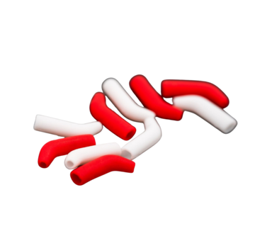 KORDA Red / White Kickers (10stuks)