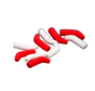 Red / White Kickers (10stuks)