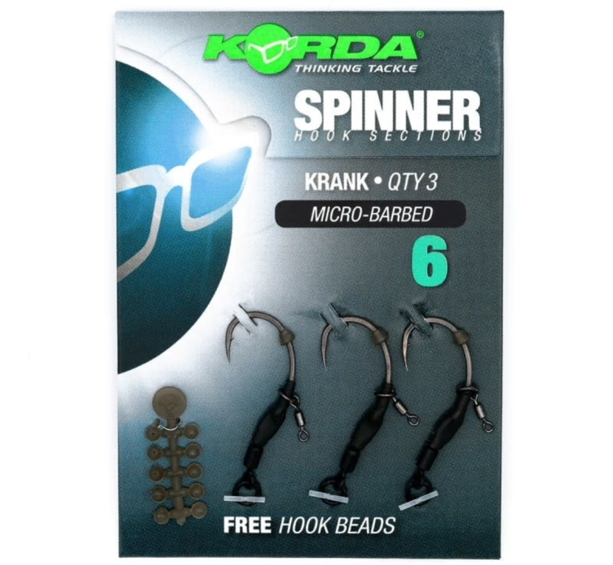 Spinner Hook Sections Krank (3stuks)