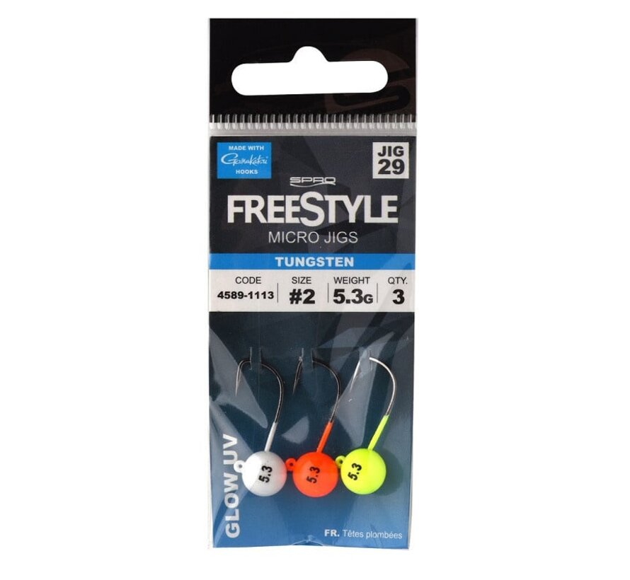 Tungsten Micro Jigs Glow (3stuks)