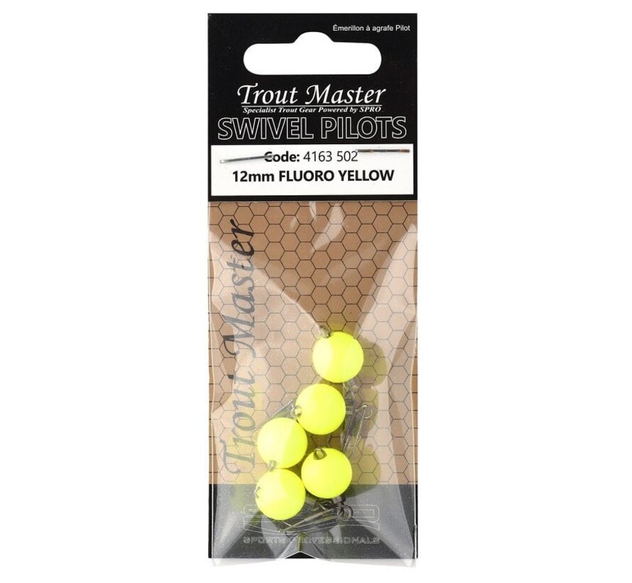 Swivel Snap Pilot 12mm Yellow