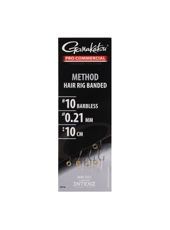GAMAKATSU Pro Commercial Method Eyed Ready Rigs Banded 10cm (8stuks)