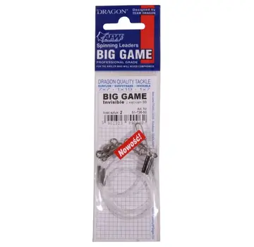 DRAGON Fluorocarbon Snoek Onderlijn (2stuks)