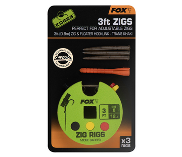 FOX Zig Rig 3ft (3stuks)