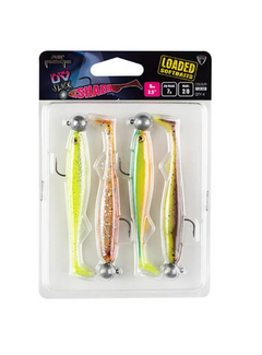 FOX RAGE Ultra UV Slick Shad Loaded Lure Pack (4stuks)