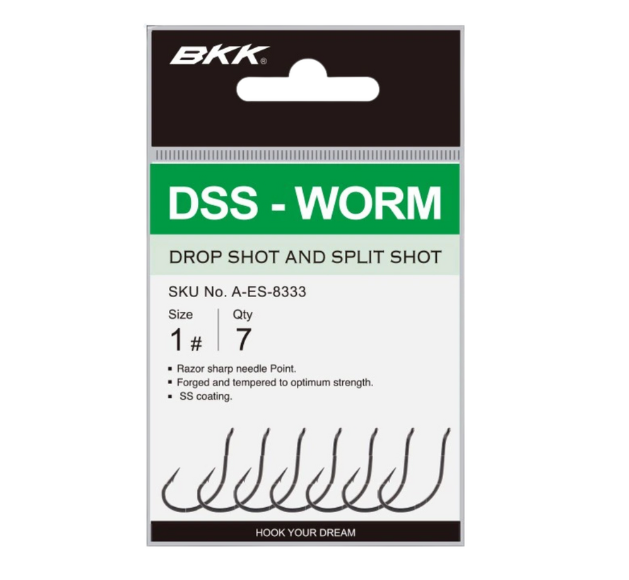 DSS Worm Hook (6-7stuks)