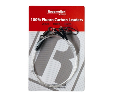 ROZEMEIJER Fluoro Carbon Snoek Onderlijn (35cm) (2stuks)