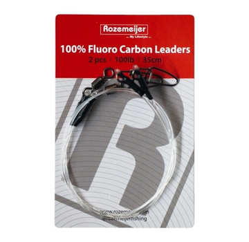 ROZEMEIJER Fluoro Carbon Snoek Onderlijn (35cm) (2stuks)