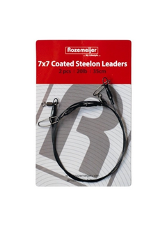 ROZEMEIJER 7x7 Gecoate Stalen Snoek Onderlijn (35cm) (2stuks)