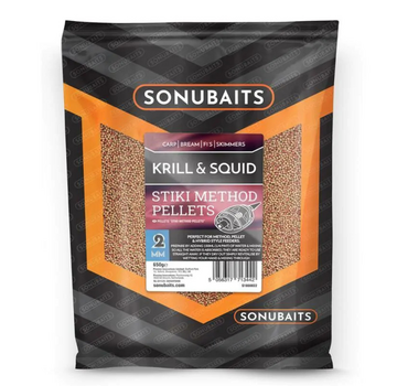 SONU BAITS Method Pellet Stiki Krill & Squid 2mm (650gr)