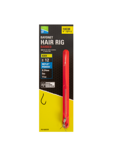 PRESTON KKH Bayonet Hair Rigs 4"/10cm (8stuks)