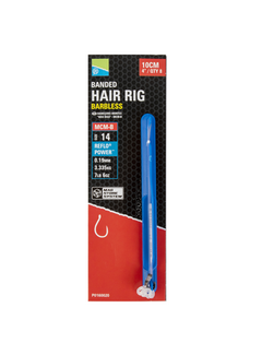 PRESTON MCM-B Banded Hair Rigs 4"/10cm (8stuks)