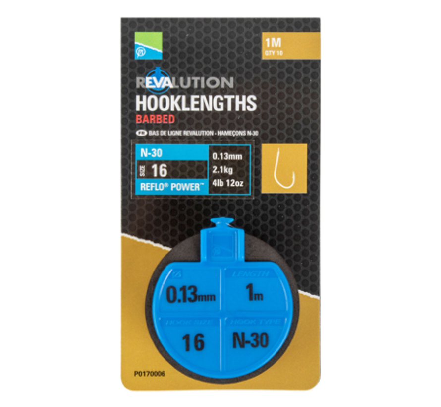 Revalution Hooklengths N-30 100cm (10stuks)