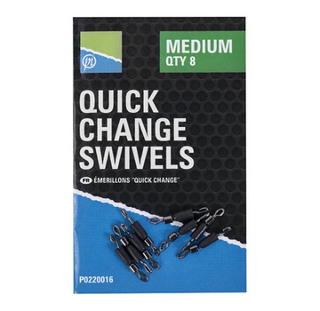 PRESTON Quick Change Swivels (8stuks)
