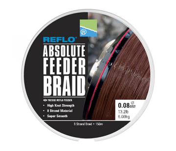 PRESTON Reflo Absolute Feeder Braid - Gevlochten Feederlijn (150m)