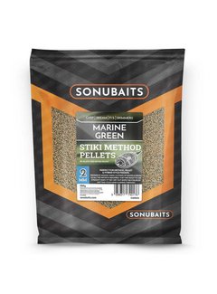 SONU BAITS Marine Green Stiki Method Pellets 2mm (650gr)