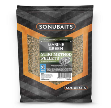 SONU BAITS Marine Green Stiki Method Pellets 2mm (650gr)