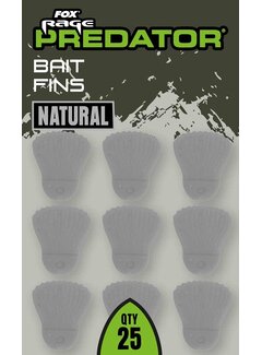 FOX RAGE PREDATOR Bait Fins Natural (25stuks)