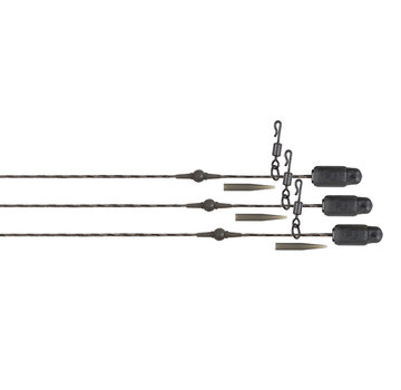 FOX Copper Core Naturals Heli-Clip Rigs 50lb (3stuks)
