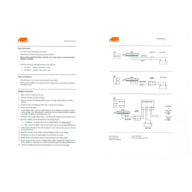 Installation manual LeMans