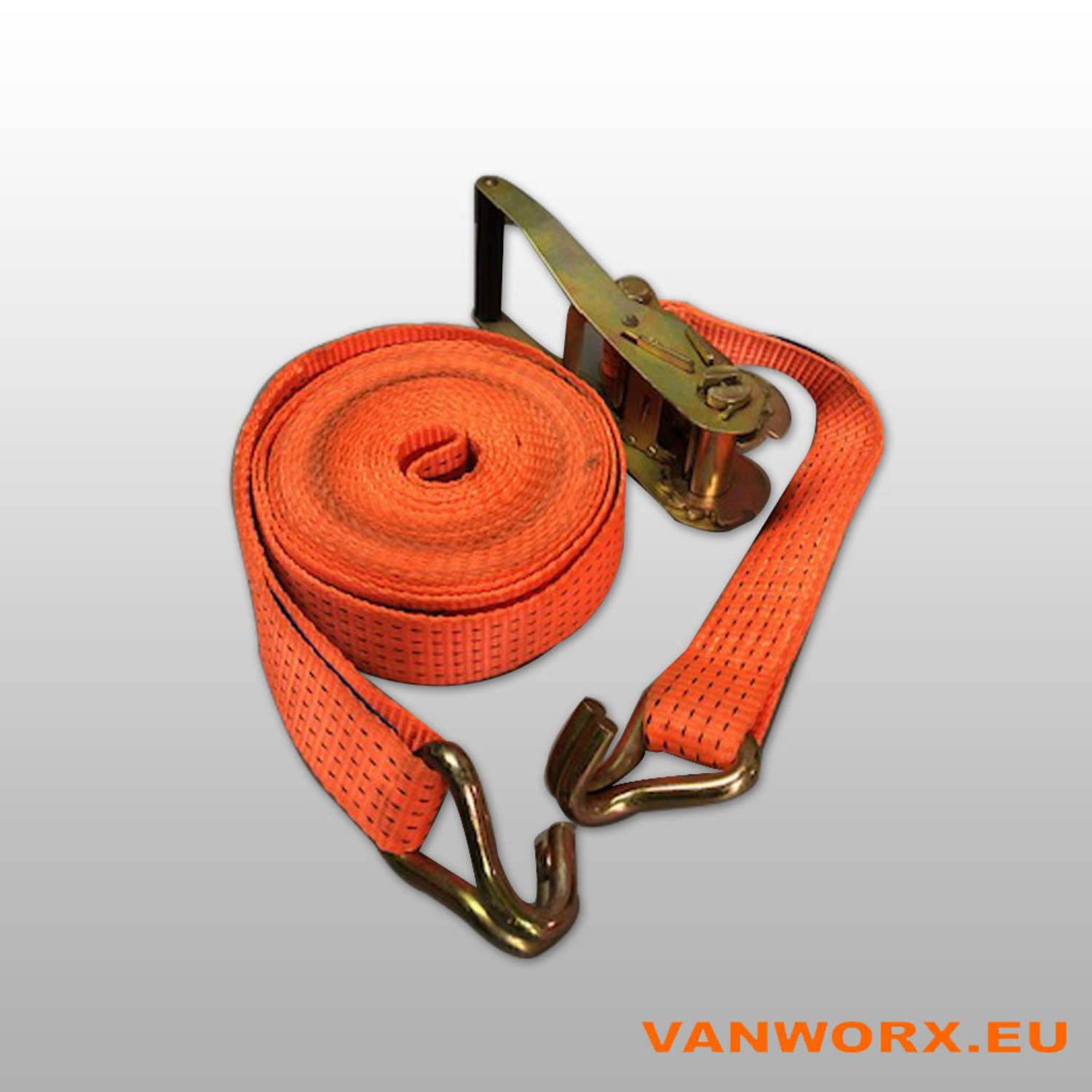 Connex automatique de sangle d'arrimage avec cliquet et crochet, 3.5 m x 25  mm : : Auto et moto