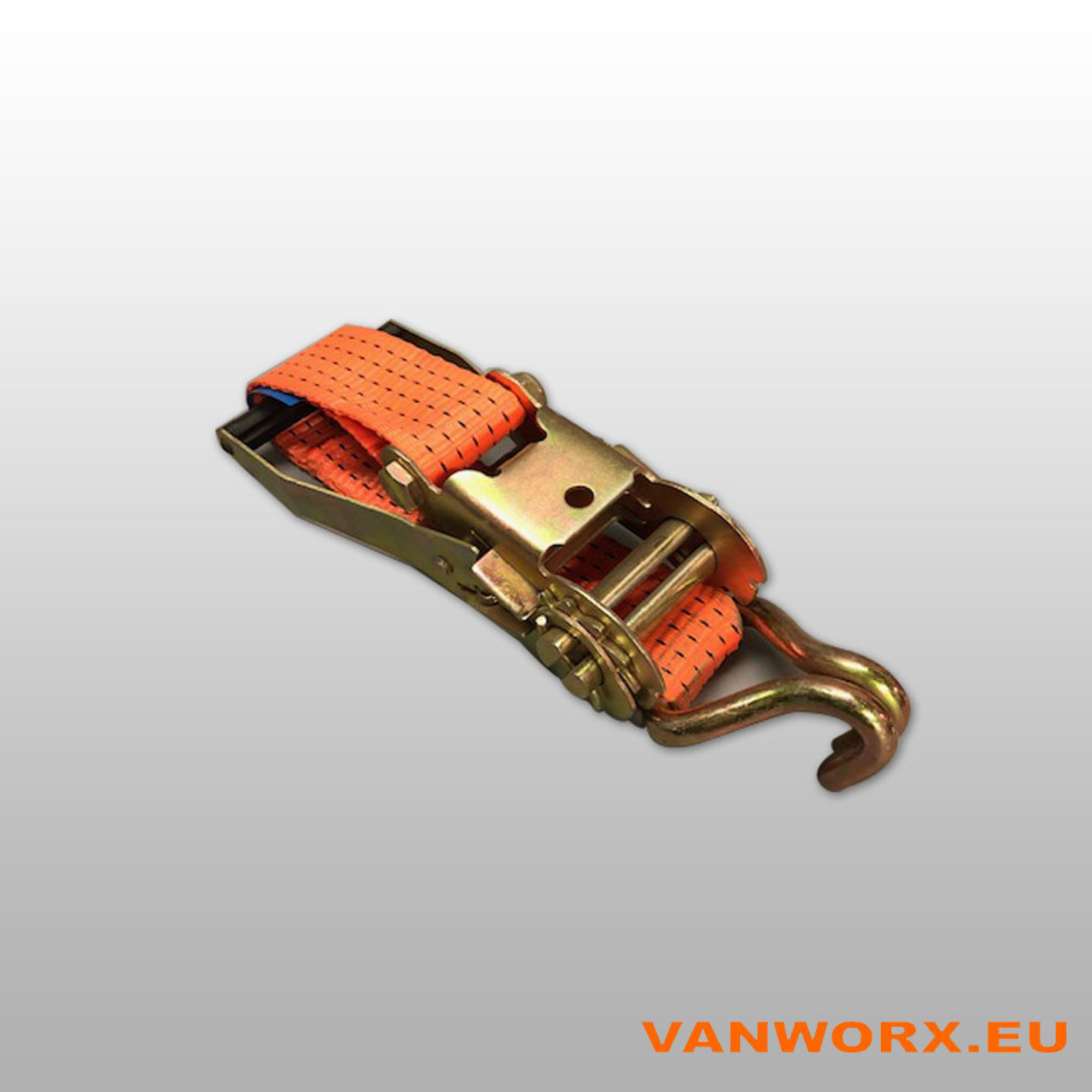KWB Spanband Met Ratel 2 Haken 12m x 50mm 4 Ton KWB Spanband Met Ratel 2 Haken 12m x 50mm 4 Ton