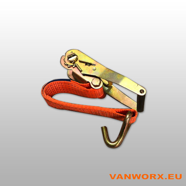 Sangle d'arrimage avec Cliquet et Crochet | Arrimage de Charge Sûr et Flexible