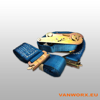 Spanband met Sleufgatfitting 50mm | Blauw | Vanworx