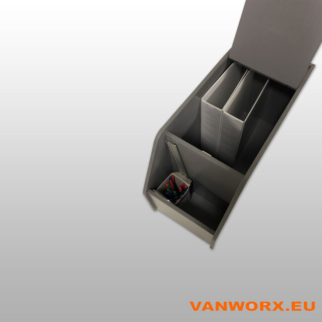 Document box for between the front seats