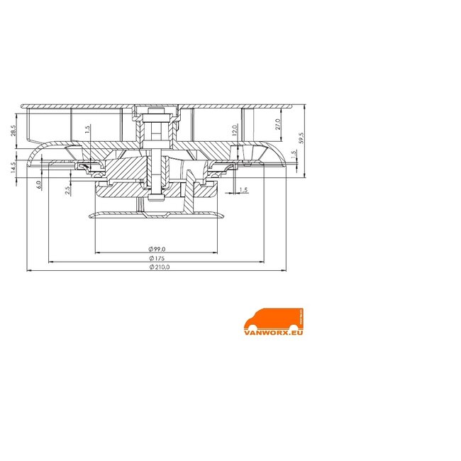 Turbo 3 Mechanischer Dachlüfter - Kompakte und Effiziente Belüftung