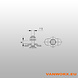 KERL Schroeffitting voor bindrails M8 KERL Schroeffitting voor bindrails M8