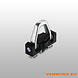 Stud fitting voor bindrail dubbel Stud fitting voor bindrail dubbel