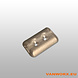 Anchor plate for airline rails Anchor plate for airline rails
