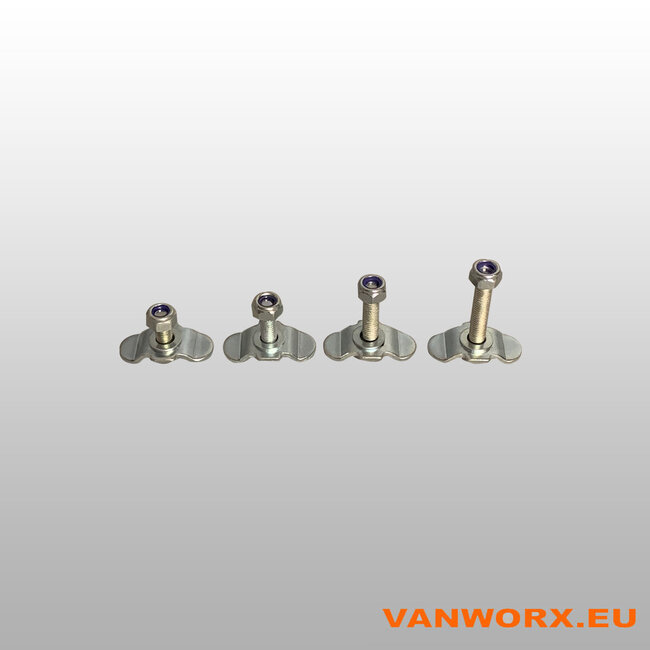 KERL Screw fitting for airline rails M8