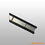 Aluminum locking rail with rubber
