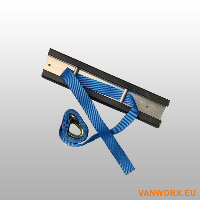 Rail de verrouillage en aluminium avec caoutchouc